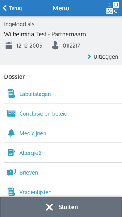 mijnLUMC screenshot 3