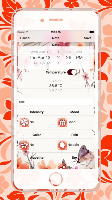 Teddy bear - Period Calendar screenshot 2