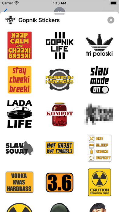 Gopnik stickers гопник стицке screenshot 3