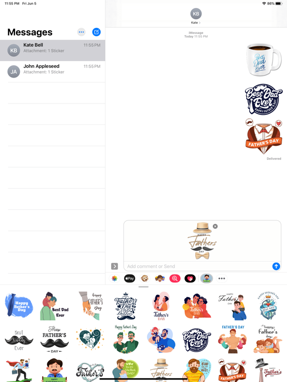 Super Father's Day Stickers screenshot 6