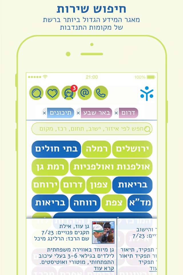 שירות לאומי - האגודה להתנדבות screenshot 2