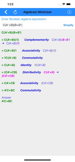 Karnaugh & Algebraic Minimizer(圖2)-速報App