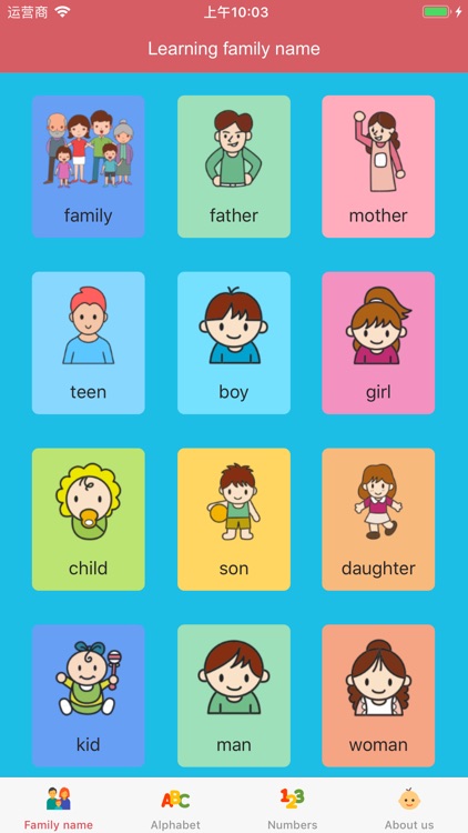 学习家庭称呼 Learning family name