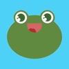 Fun toad stickers - frog emoji