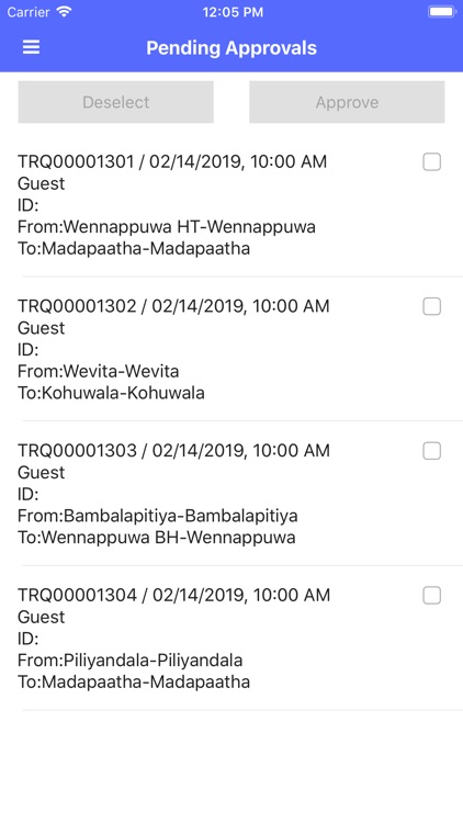 TranSmart Request Approvals