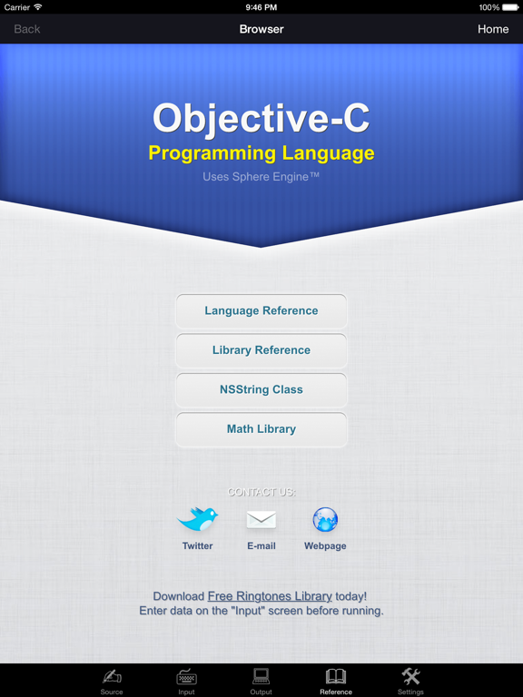 Objective-C Programming Language screenshot