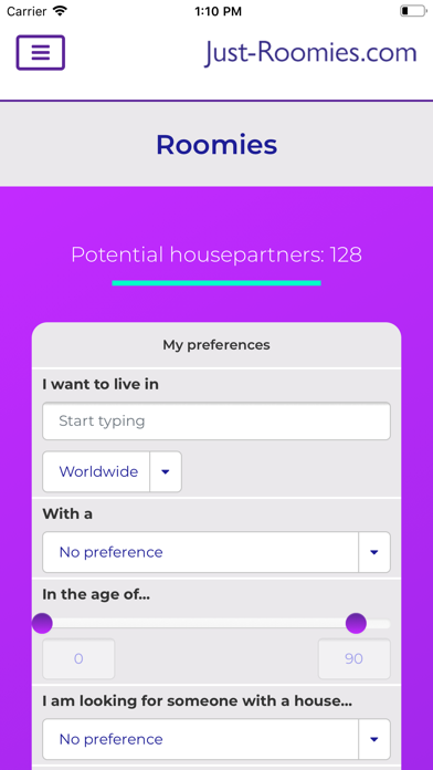 Just Roomies screenshot 2
