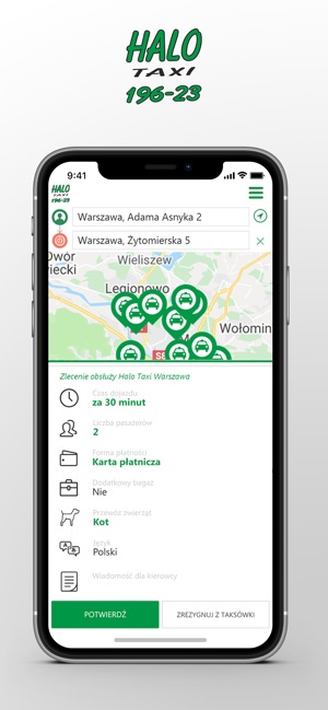 Halo Taxi Warszawa(圖3)-速報App