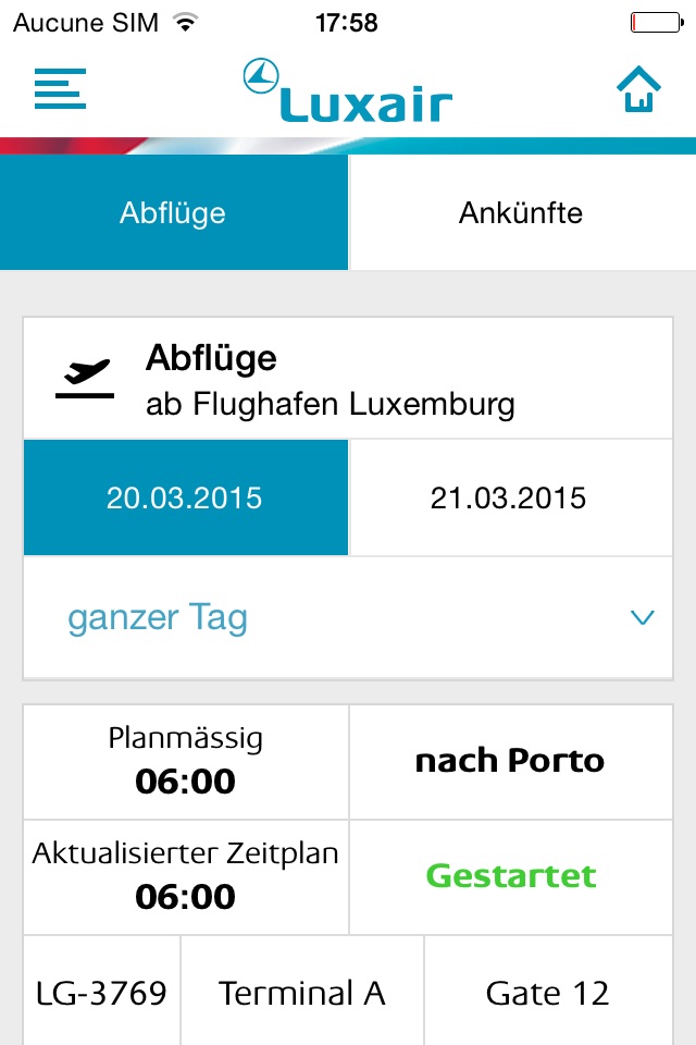 Luxair Luxembourg Airlines screenshot 4