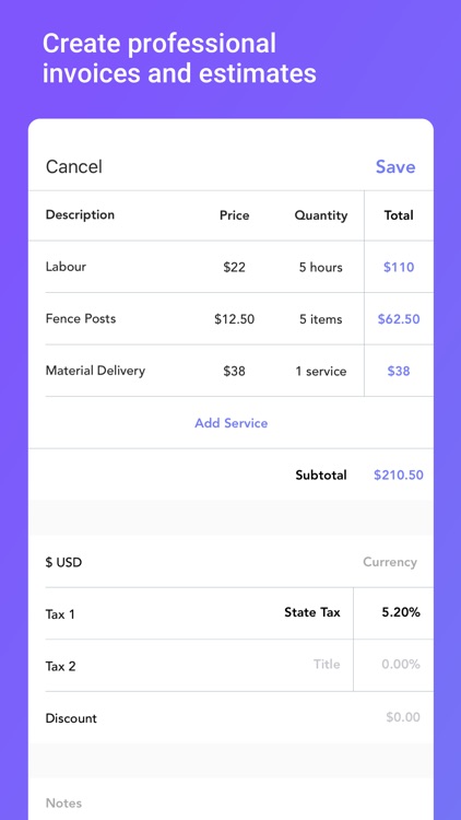 Invoice & Estimate with Alto