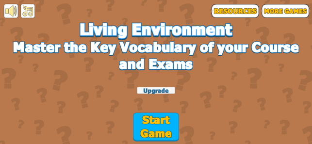 Living Environment Vocabulary