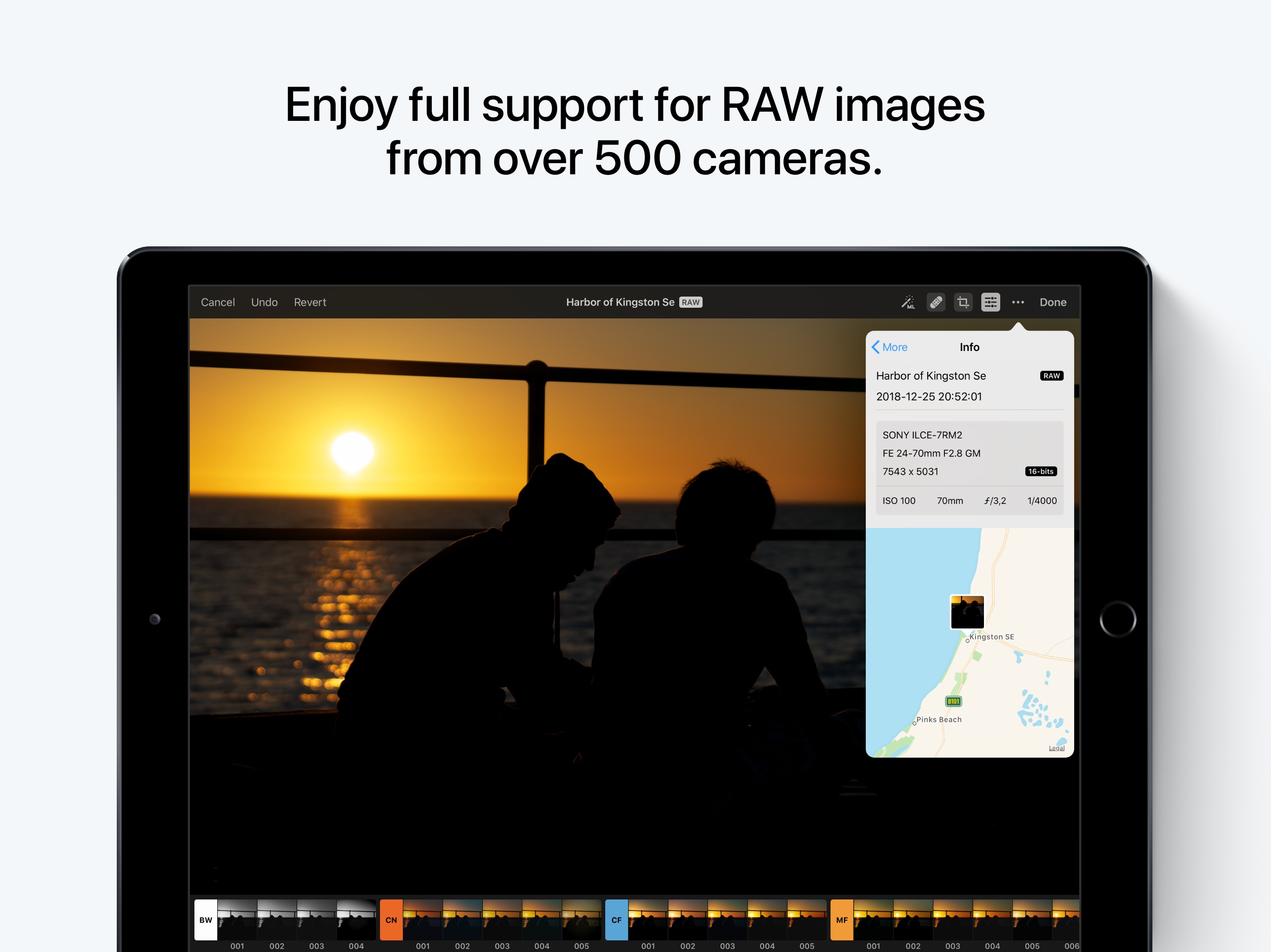 Screenshot do app Pixelmator Photo: Pro Editor