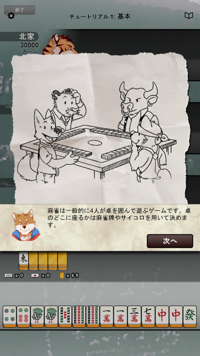 ケモノ麻雀 / Kemono Mahjong screenshot1