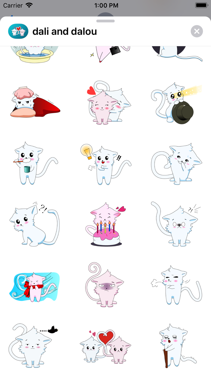 dali and dalou stickers
