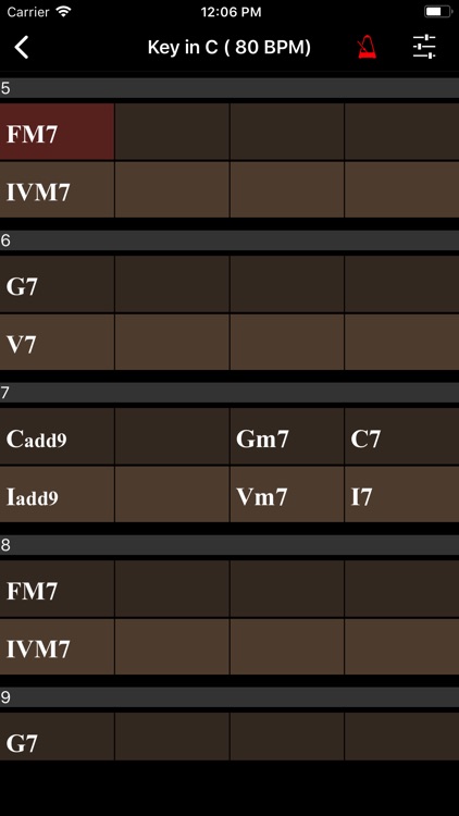 Chord Trainer - various key