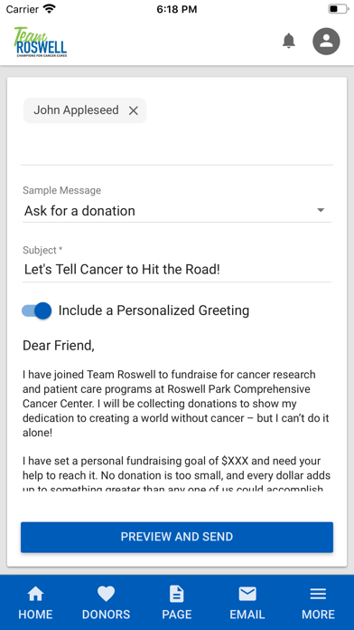 Team Roswell Fundraising screenshot 4