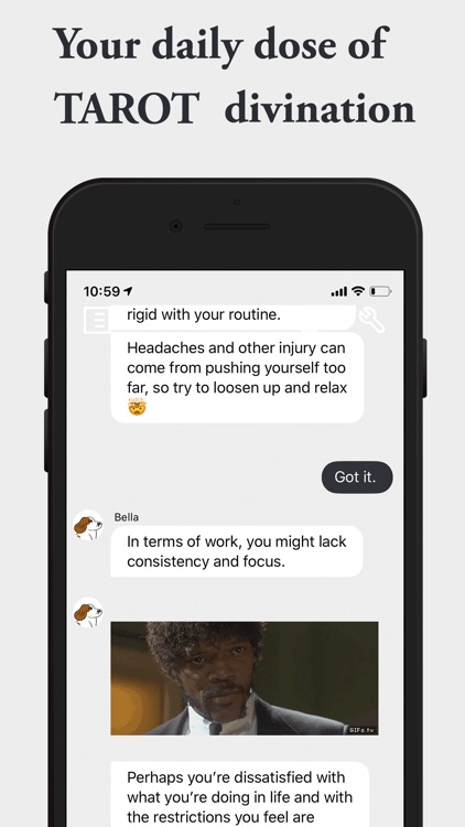 Tarot Chatbot - Dear Bella screenshot-0
