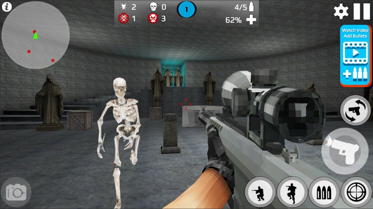 Pixel Skeleton Shot : Dark War