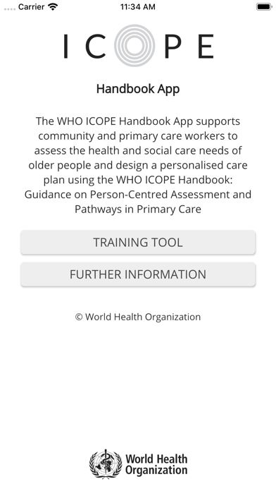 WHO ICOPE Handbook App screenshot 2