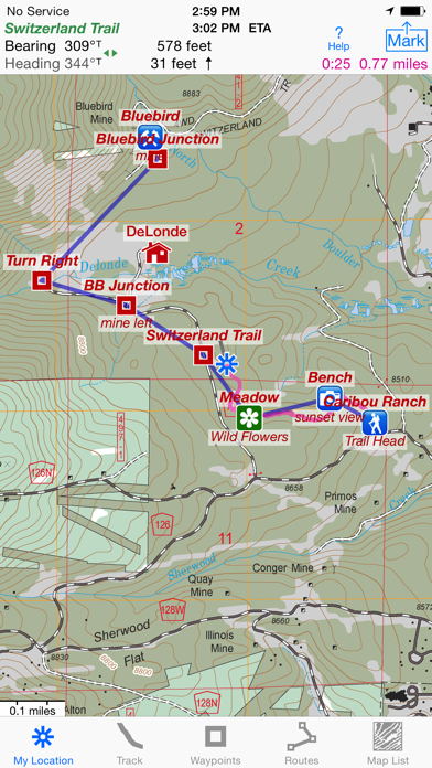 i Hike GPS : USA + SE & SW Canada Topo Maps Screenshot 3
