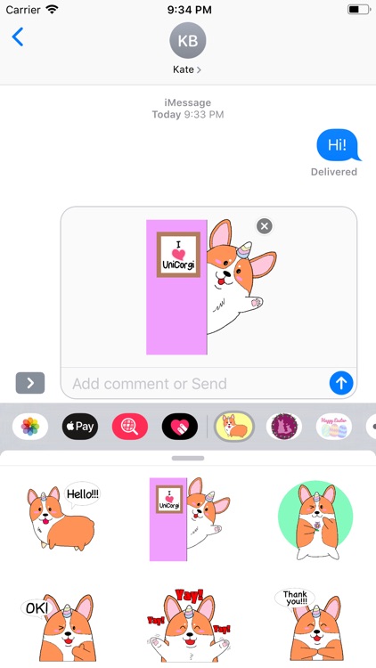 Corgimoji UniCorgi Corgi Emoji