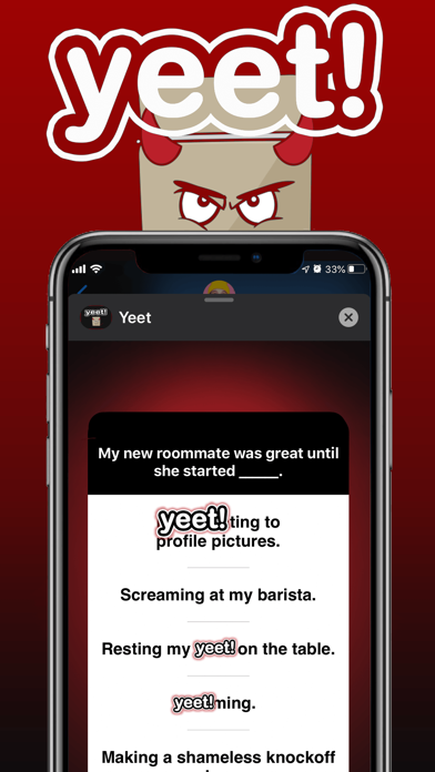 Yeet - Evil Cards screenshot 2