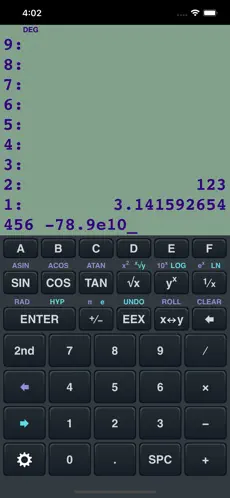 Captura de Pantalla 1 RPN Calculator 48 iphone
