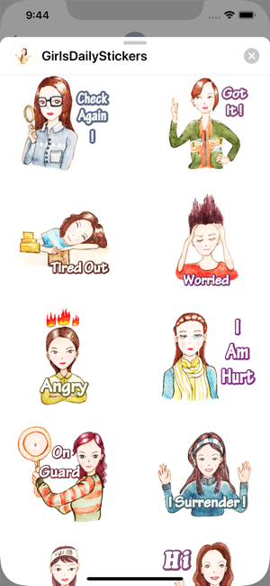 Come On Girls Daily Stickers(圖3)-速報App