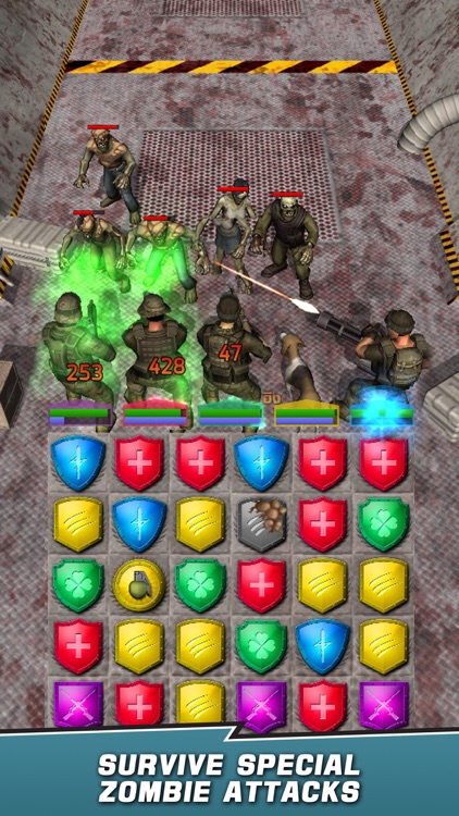 VDV Match 3 RPG: Zombies! screenshot-4