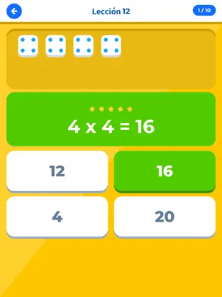Captura de Pantalla 2 Tabla de Multiplicar IQ iphone