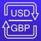 A handy app to convert between US Dollars (USD) and British Pounds (GBP)