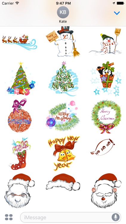 Santa's here sticker pack