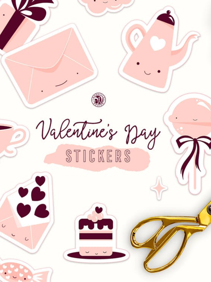 Cute Valentines Day Stickers