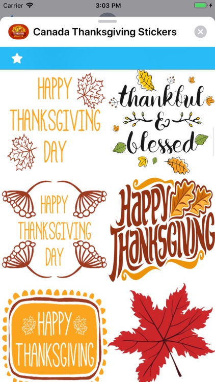 Canada Thanksgiving Stickers