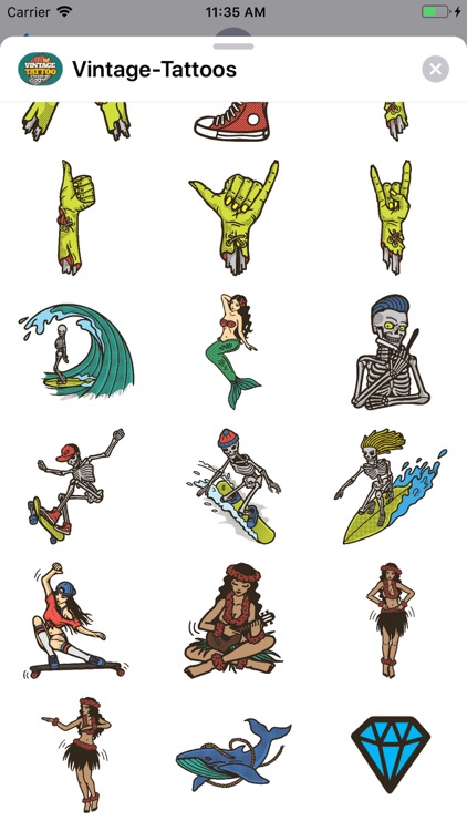 Vintage Tattoos Stickerpack