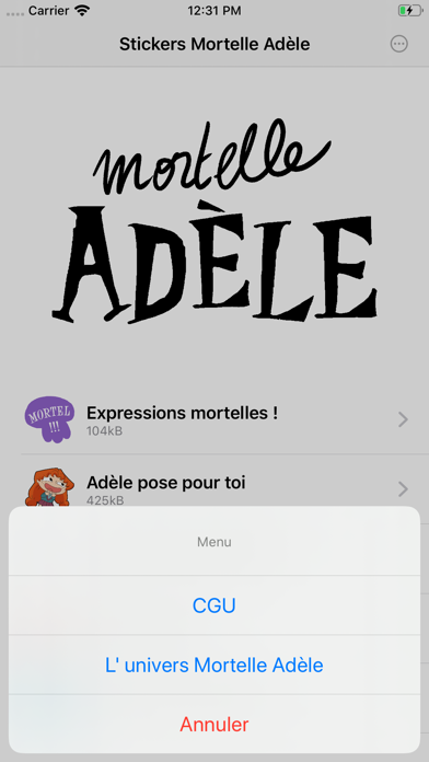 Stickers Mortelle Adèle screenshot 2