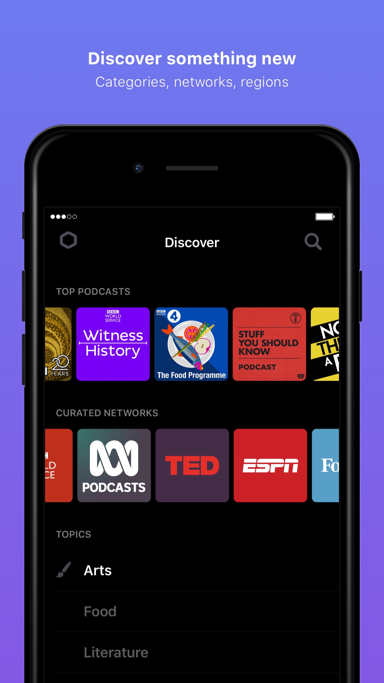 Screenshot do app Cosmicast