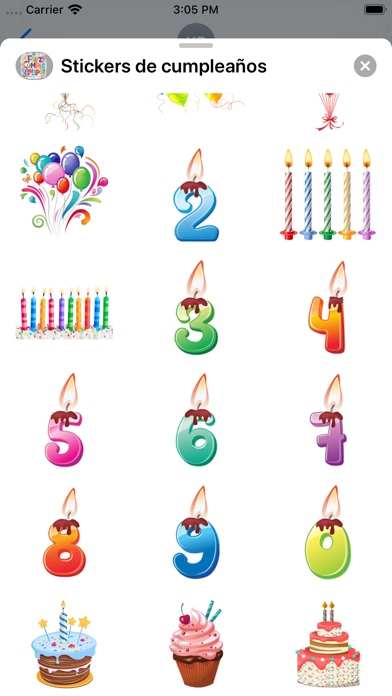 Stickers de cumpleaños screenshot 4