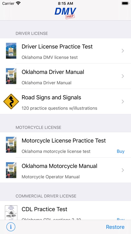 Oklahoma DMV Test Prep