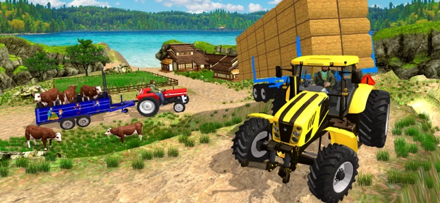 Tractor Trolley Farming Game