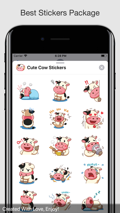 Cute Cow Stickers screenshot 4
