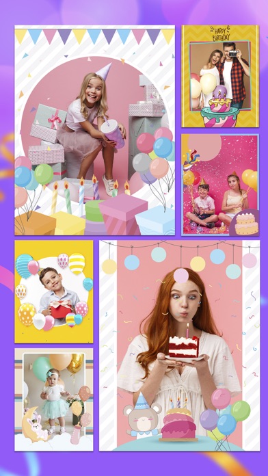 Happy Birthday Cards & Frames Screenshot on iOS