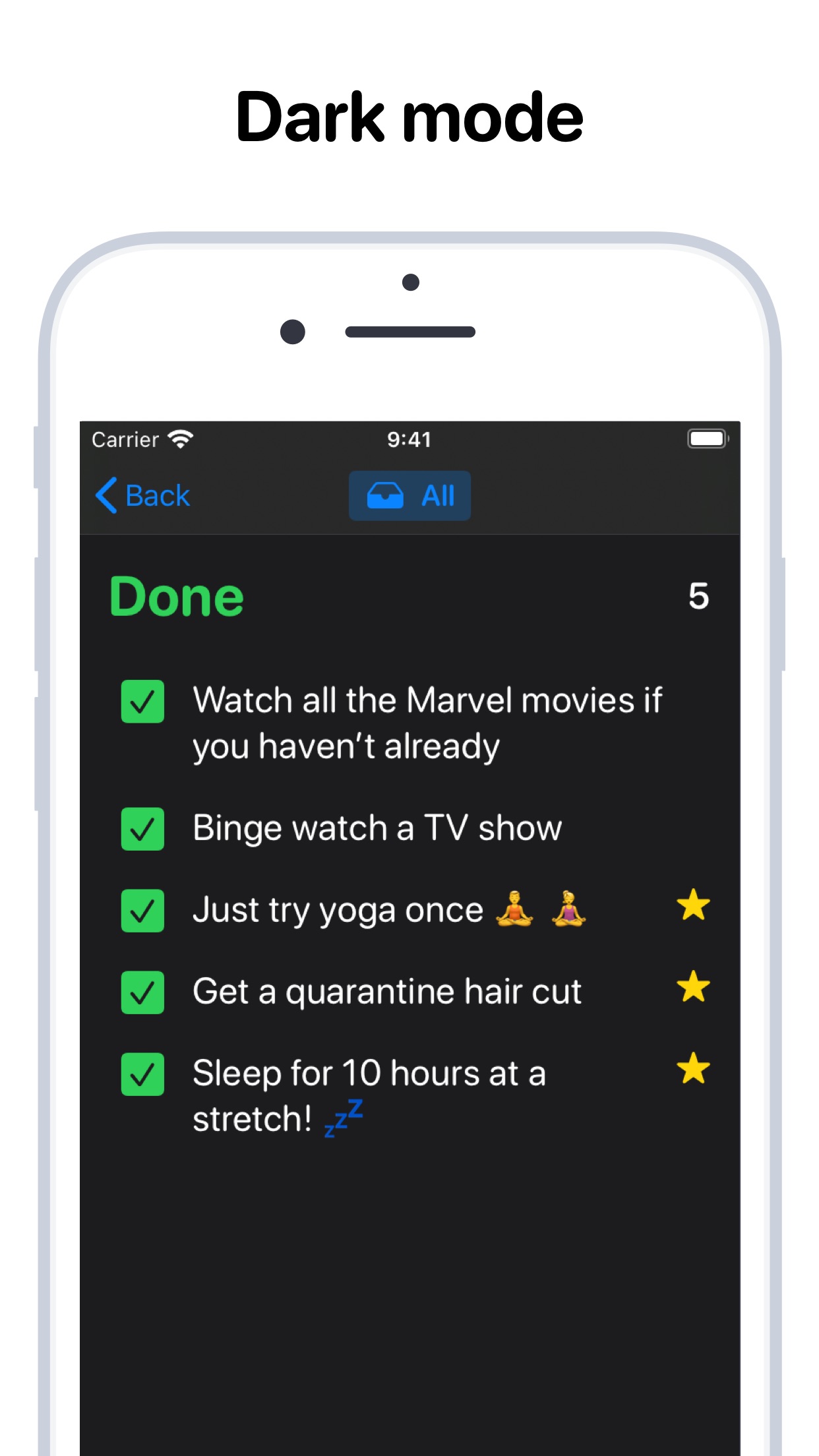 Screenshot do app Tasks: Smart Lists & Reminders