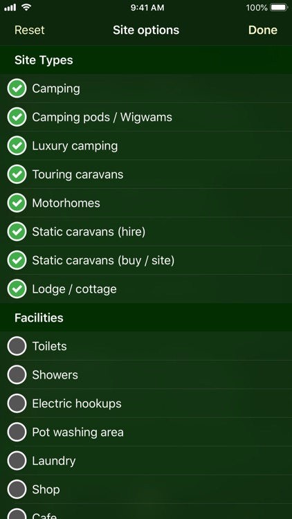 Campsites and caravan parks UK screenshot-3