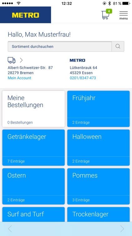 METRO Online Bestellservice