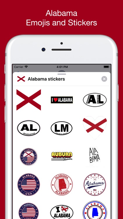 Alabama emojis - USA stickers