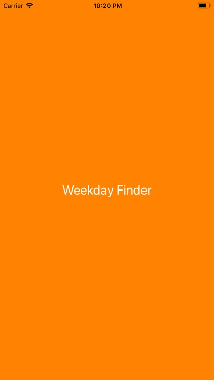 NewWeekdayFinder