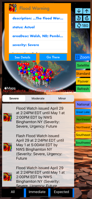 Instant NOAA Alerts 3D Lite(圖3)-速報App