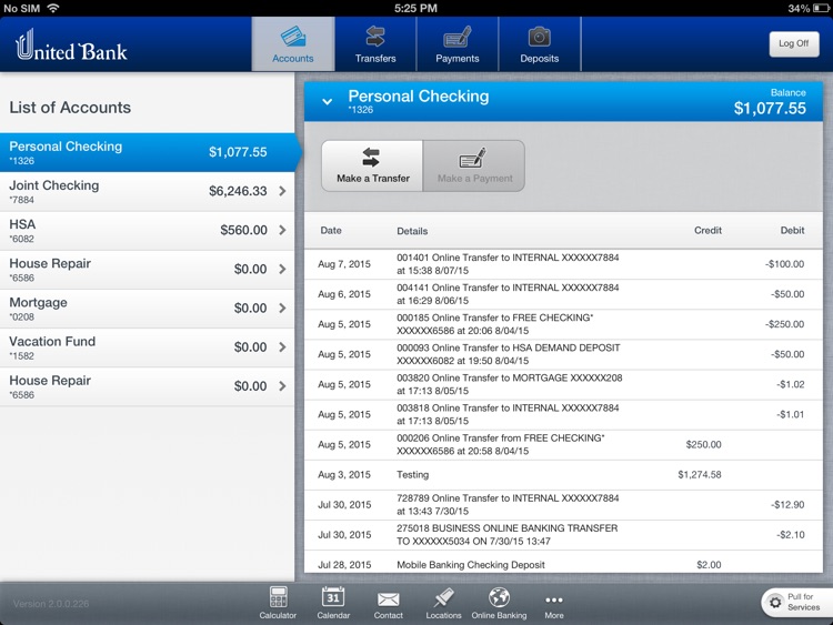 United Bank Ohio for iPad