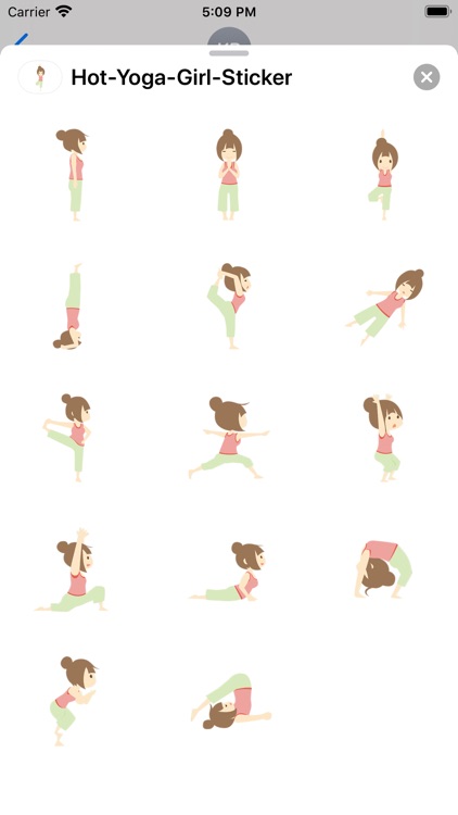 Hot Yoga Girl Sticker